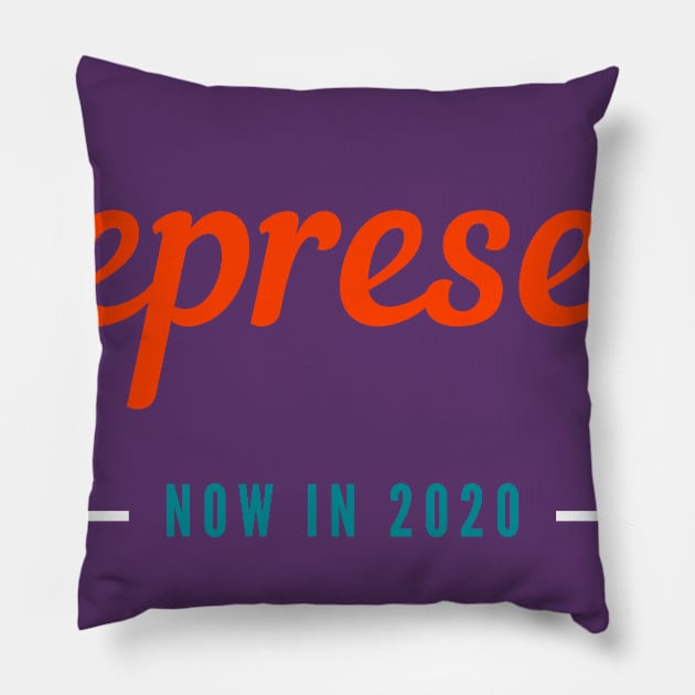 REPRESENT IN 2020 Pillow by Car Boot Tees