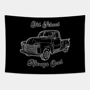 Old School Truck, Vintage, Classic Car Tapestry