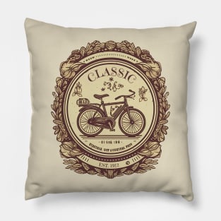 classic bikes Pillow