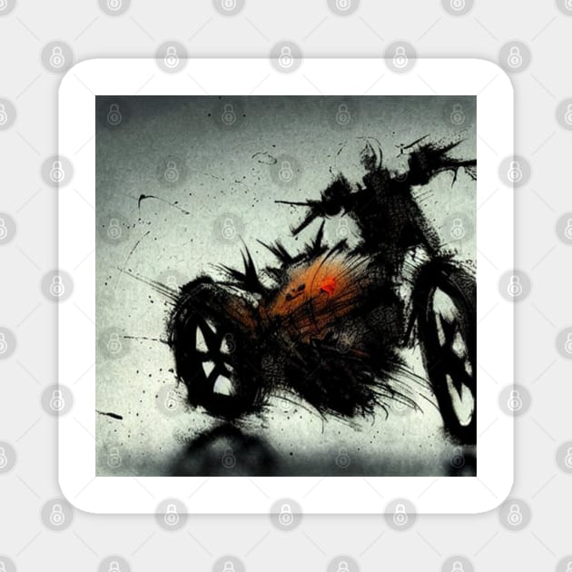 Dark Moto Magnet by ActiveDiffusionDesigns