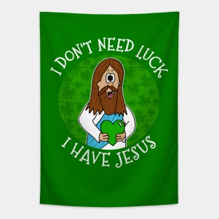 St Patrick's Day Jesus Christian Church Funny Tapestry