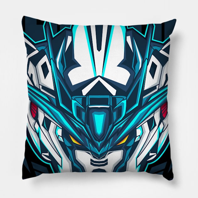 Head of Gundam Exia Pillow by InsideOut