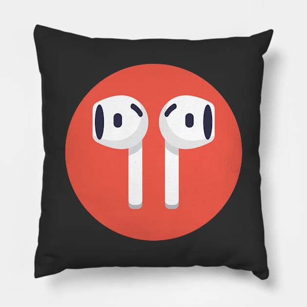 Earpoddies Pillow by shultcreative