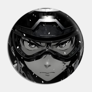 Cool Manga Art Style Boy Pin