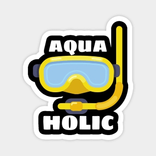 Aquaholic - Swimming Pun Magnet