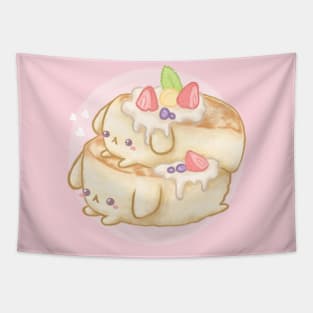 Cute Pancakes - Kawaii food Tapestry