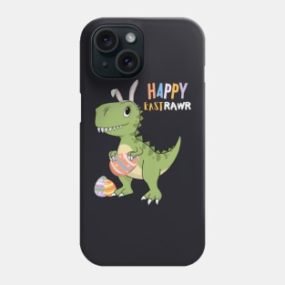 Happy Eastrawr T Rex Dinosaur Easter Eggs Phone Case