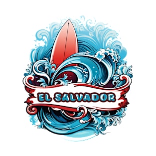 Surf City El Salvador El Sunzal SV Sivar Salvadorian playas T-Shirt