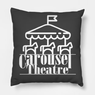 Carousel Theatre Logo (White) Pillow