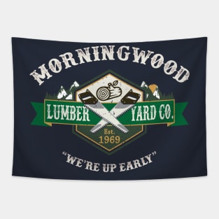 Morningwood Lumber Yard Company Tapestry