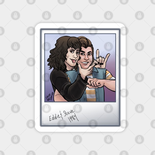 Steddie polaroid Magnet by swinku