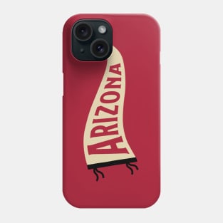 Arizona Pennant - Red Phone Case