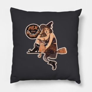 Hex the Patriarchy Witch Pillow