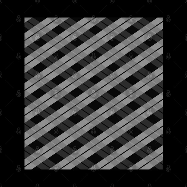 Crossed checked black tone pattern by Spinkly