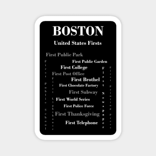 Boston Firsts Magnet