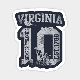 Virginia 10th State Virginian Magnet