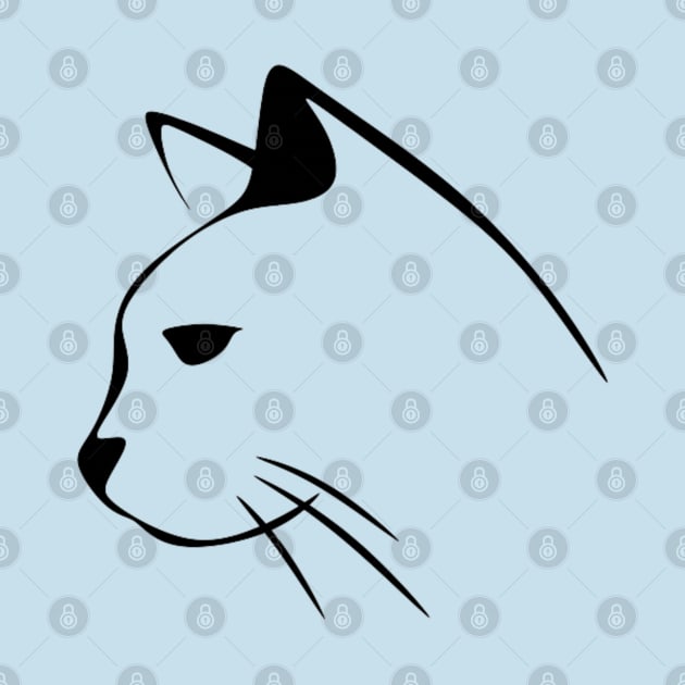 Cute Cat Illustration - Gift For Women by Arda