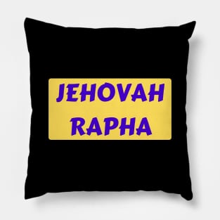 Jehovah Rapha | Christian Typography Pillow