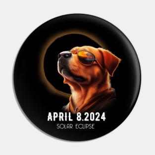 Dog watching - total solar eclipse april 2024 Pin