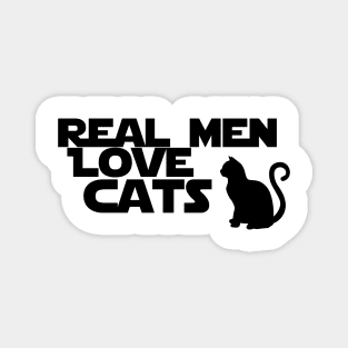 real men love cats Magnet