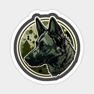 Dutch Shepherd Camouflage Motif Magnet