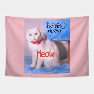 cat meow Tapestry