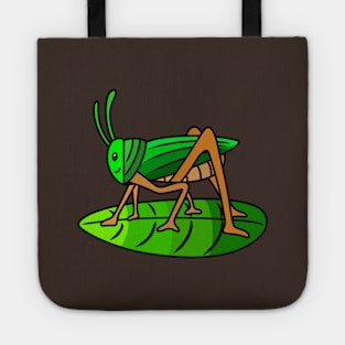 Cute cartoon grasshopper Tote