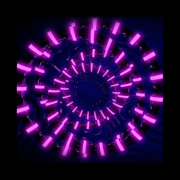 Violet Neon Portal Light by Aceyear
