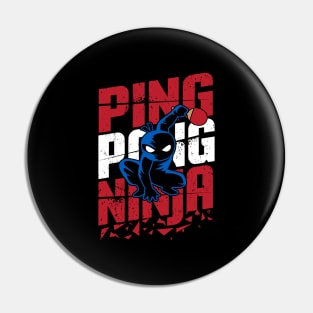 Table Tennis Ping Pong Funny Birthday Gift Pin