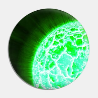 Exploding Sun Close-Up - Green Pin