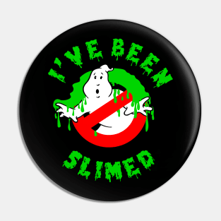 I've Been Slimed Ghost Classic Logo 2 Pin