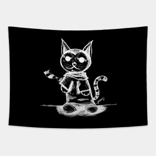 hipster hippie cat ecopop Tapestry