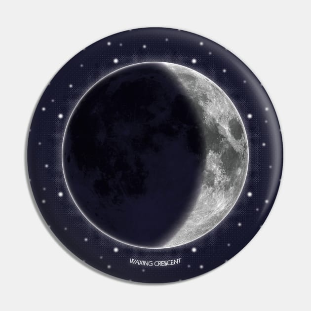 Waxing Crescent - Moon Phases Pin by meownarchy