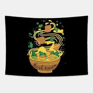 Think ramen ramyun ramyeon. Pasta Noodle lovers Tapestry