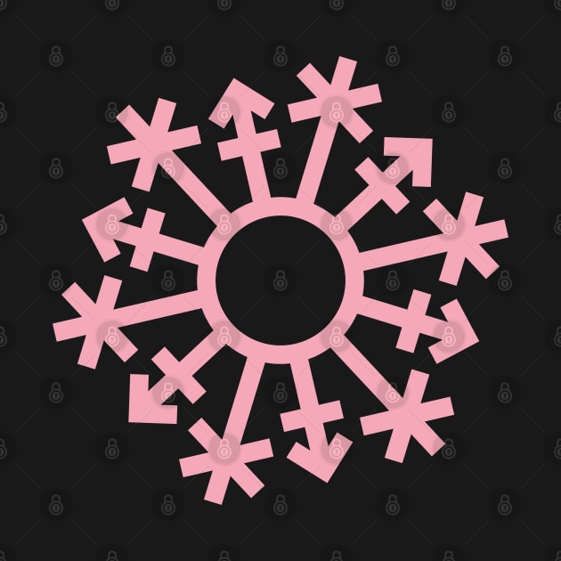 Gender Snowflake - Pink - No Text by GenderConcepts