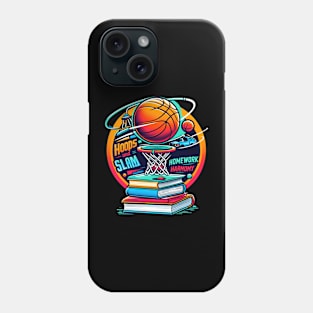 Study Slam Dunk: Balancing Books and Basketball Phone Case