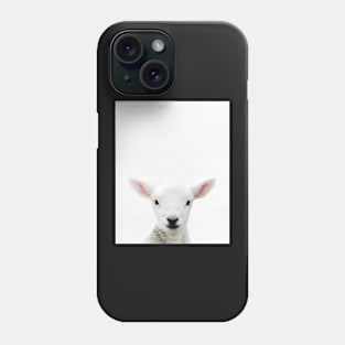 Lamb print, Nursery, Animal, Kids room, Modern art, Wall decor Phone Case