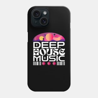 DEEP HOUSE  - Orbs And Stars (orange/purple/white) Phone Case