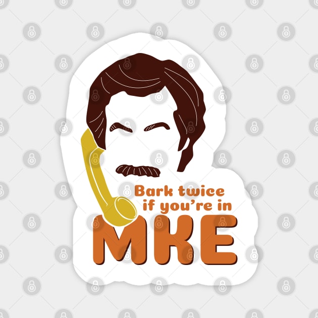 Bark Twice Magnet by MeykMe