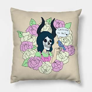 welcome to hell Pillow