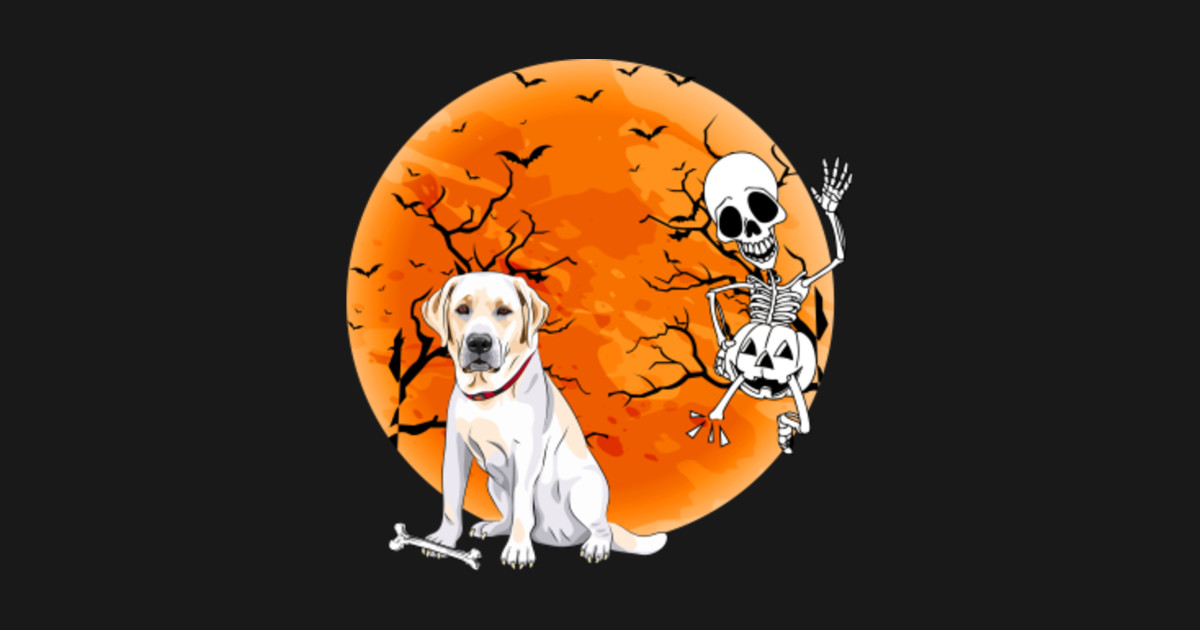 Funny Labrador Dog Skeleton Halloween Costume Pet Gift Labrador Dog