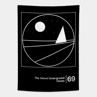 The Velvet Underground - Ocean / Minimal Style Graphic Artwork Tapestry