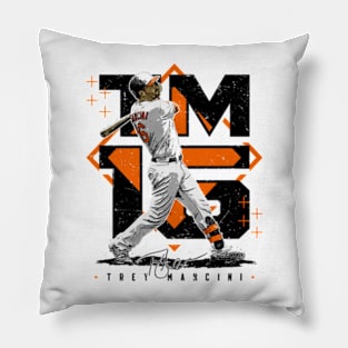 Trey Mancini Baltimore Player Square Pillow