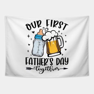 Our First Father's Day Together Tapestry
