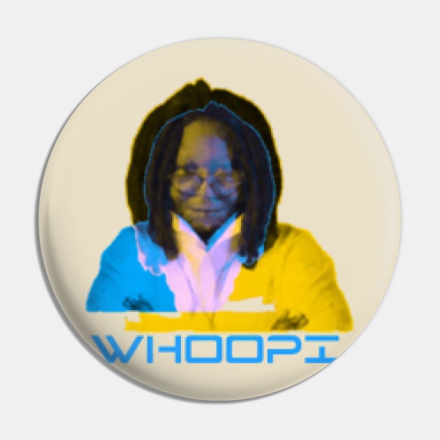 Whoopi Goldberg Pin by KoumlisArt