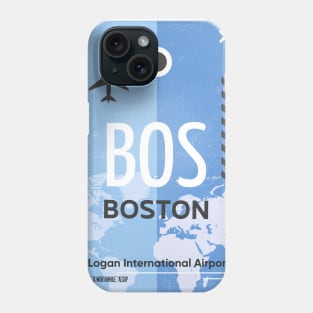 BOS BOSTON airport code Phone Case