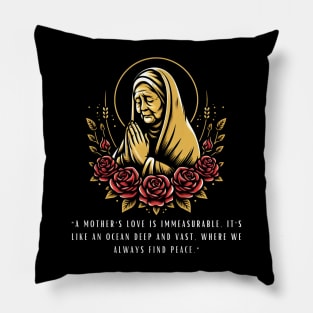 I love mom - mothers day Pillow