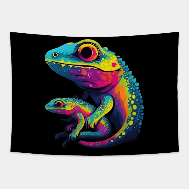 Gecko Fathers Day Tapestry by JH Mart