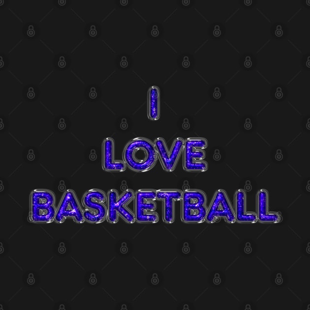 I Love Basketball - Purple by The Black Panther