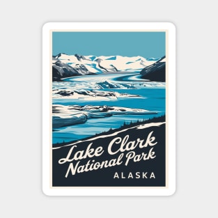 Lake Clark National Park Frozen Landscape Magnet